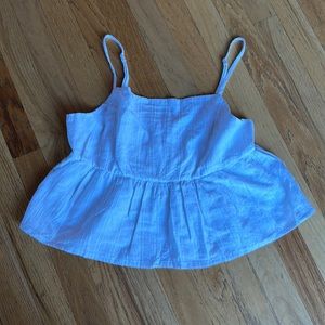 Cotton On Joslyn Peplum Cami White Medium NWT